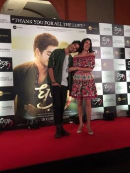 Recreating the poster and looking aww-dorable while doing it!