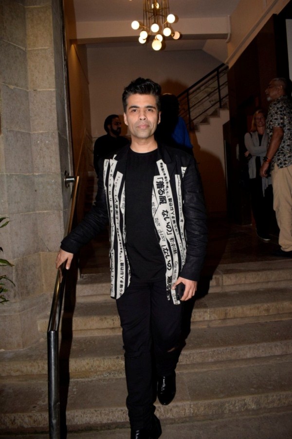 Karan Johar Vidya Balan,Saif Ali Khan,Karan Johar,Karwaan pre-release party,Ronnie Screwvala,Karwaan special screening,Karwaan special screening pics,Karwaan special screening images,Karwaan special screening stills,Karwaan special screening pictures,Karwaan special