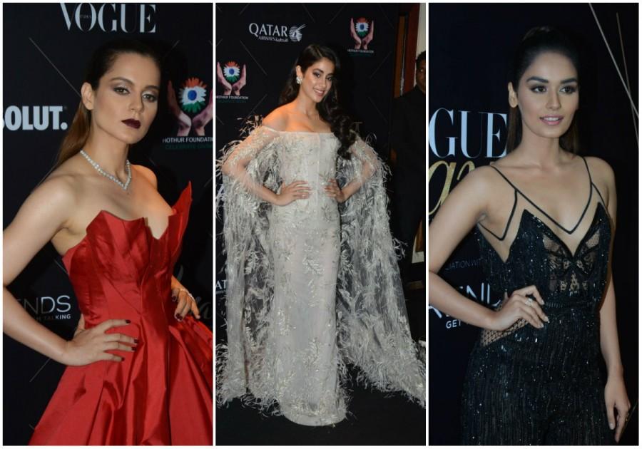 Vogue Beauty Awards 2018: Kangana Ranaut, Janhvi Kapoor, Manushi Chhillar, Katrina Kaif and Sonakshi Sinha make a splash Kangana Ranaut,Janhvi Kapoor,Manushi Chhillar,Katrina Kaif,Sonakshi Sinha,Vogue Beauty Awards 2018,Celebs at Vogue Beauty Awards 2018,Celebs at Vogue Beauty Awards,Esha Gupta,Dia Mirza,Kubra Sait