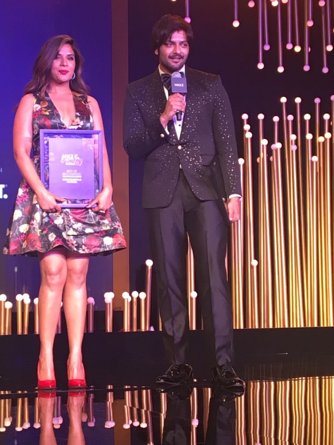 Richa Chadha, Ali Fazal happy to be named 'Most Beautiful Couple' Richa Chadha and Ali Fazal,Shahid and Mira,most beautiful couple of the year,couple of the year,Richa Chadha and Ali Fazal wins couple of the year,Vogue Beauty Awards,Vogue Beauty Awards 2018