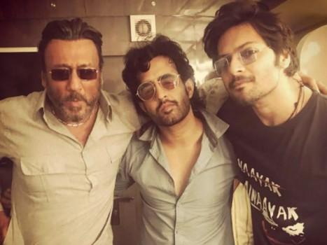 Ali Fazal and Jackie Shroff bond on the sets of Prassthanam