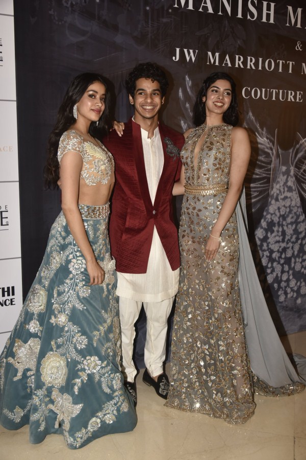 Janhvi Kapoor, Ishaan Khatter and Khushi Kapoor Manish Malhotra's Couture Show,celebs at Manish Malhotra's Couture Show,Manish Malhotra fashion Show,Manish Malhotra fashion Show pics,Manish Malhotra fashion Show images,Ishaan Khatter,Khushi Kapoor,Janhvi Kapoor,Sara Ali Khan