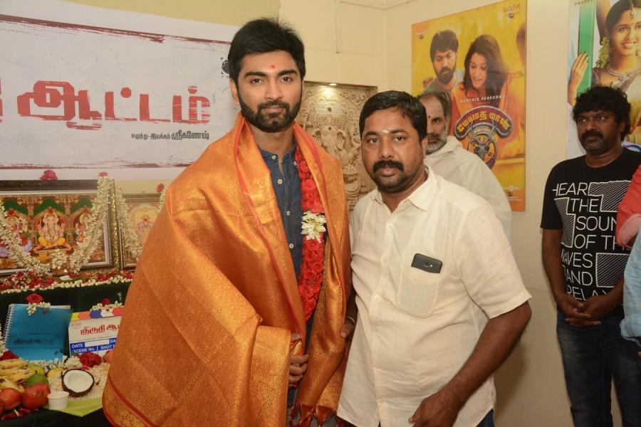 Atharvaa's Kuruthi Aatam movie launch images Kuruthi Attam,Atharvaa,director Sri Ganesh,Aatam movie launch,Aatam movie launch pics,Aatam movie launch images,Aatam movie launch stills,Aatam movie launch pictures,Aatam movie launch photos