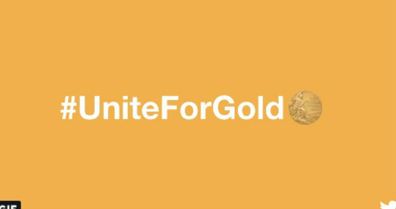 #UniteForGold Akshay Kumar,Akshay Kumar and Mouni Roy in gold,Mouni Roy,Akshay Kumar and Mouni Roy,Gold,Gold movie emoji,Gold movie Twitter emoji,Gold Twitter emoji
