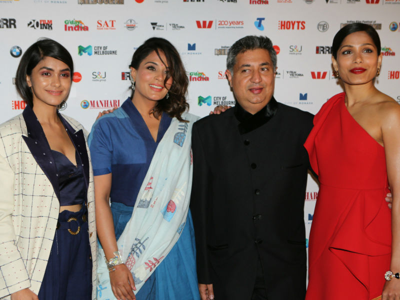 Love Sonia team Mrunal Thakur, Richa Chadha, Tabrez Noorani and Freida Pinto IFFM,Indian Film Festival of Melbourne,Rani Mukerji,Rani Mukerji hoists Indian flag,Rani Mukerji at IFFM,Rani Mukerji at Indian Film Festival of Melbourne