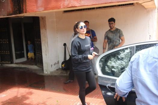 Kareena Kapoor Khan was snapped outside a gym in Mumbai