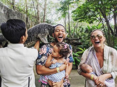 Chrissy Teigen, John Legend all smiles on vacation with baby Miles