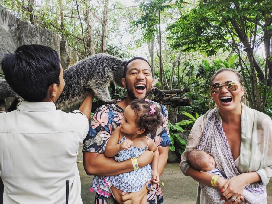 Chrissy Teigen, John Legend all smiles on vacation with baby Miles Chrissy Teigen and John Legend,Chrissy Teigen,John Legend,Safari Park,Chrissy Teigen and John Legend pics,Chrissy Teigen and John Legend images,Chrissy Teigen and John Legend stills