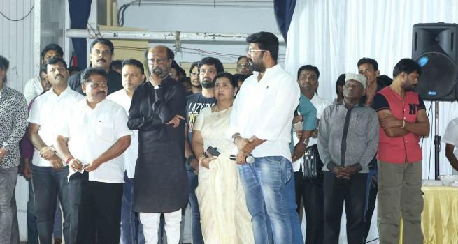 Karunanidhi prayer meet: Celebs like MK Stalin, Rajinikanth, Vishal and others attend.