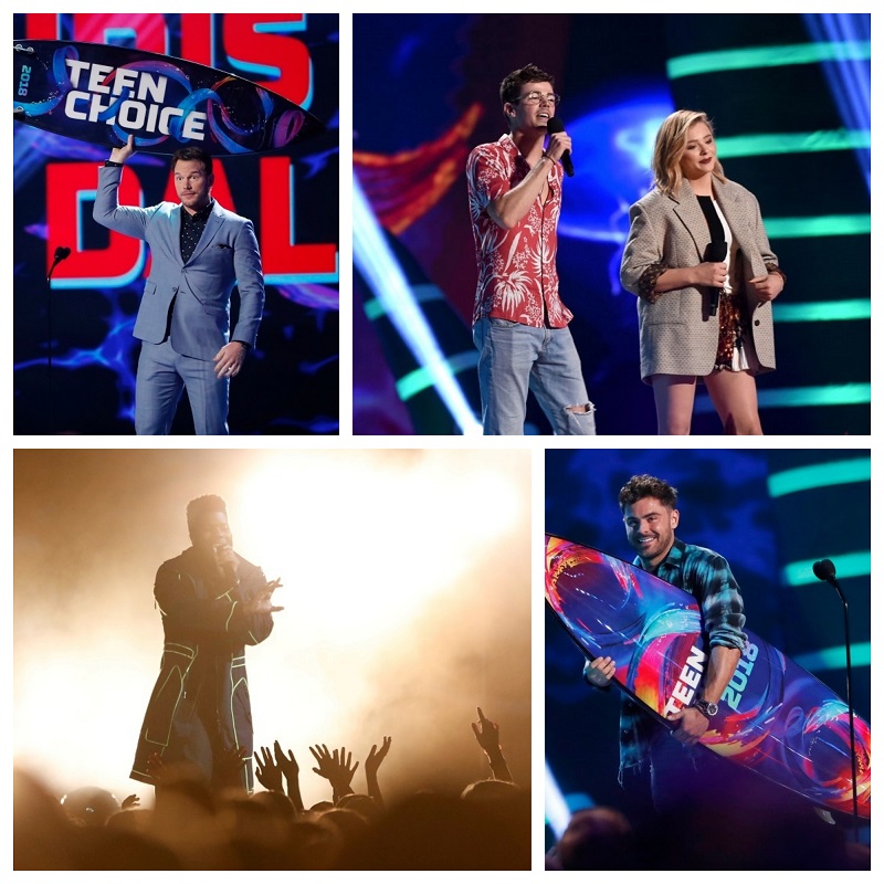 2018 Teen Choice Awards,Teen choice awards,Teen choice awards winners,Chris Pratt,Zac Efron,Bebe Rexha,nick cannon,Jurassic World Fallen Kingdom