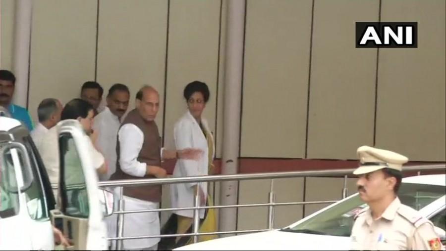 Union Home Minister Rajnath Singh Vajpayee,Atal Bihari Vajpayee,Atal Bihari Vajpayee critical,Atal Bihari Vajpayee health,Vajpayee health,LK Advani,Amit Shah,Narendra Modi,Rahul Gandhi