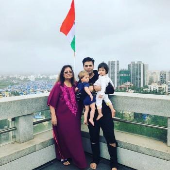 Karan Johar celebrates Independence Day with Roohi-Yash