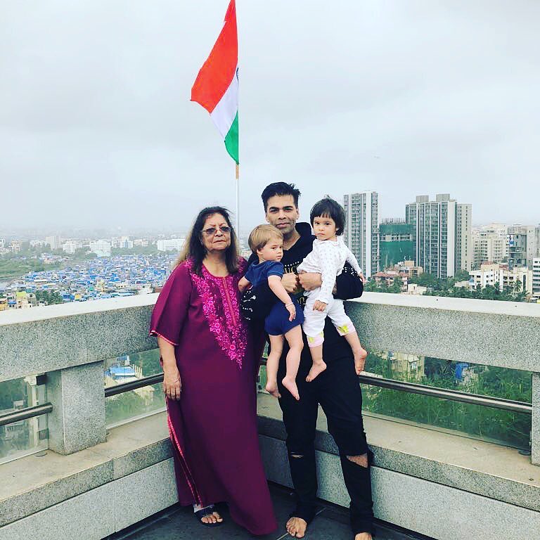 Karan Johar celebrates Independence Day with Roohi-Yash Independence Day,Karan Johar celebrates Independence Day,Roohi-Yash,Karan Johar son Roohi-Yash,72nd Independence Day