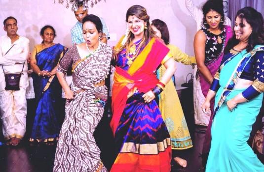 Rambha dances during her baby shower