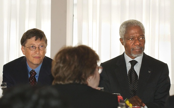 Kofi Annan with Bill Gates Kofi Annan,Kofi Annan dead,Kofi Annan passes away at 80,Kofi Annan United Nations,Kofi Annan rare pics,Kofi Annan rare images,Kofi Annan rare stills,Kofi Annan rare pictures,Kofi Annan rare photos