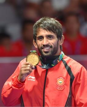 Wrestler Bajrang Punia brings India first Asian Games gold