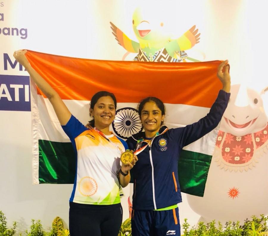 Vinesh Phogat becomes first Indian woman wrestler to win an Asian gold Asian Games 2018,Asian Games,Vinesh Phogat,Wrestler Vinesh Phogat,Vinesh Phogat wins gold