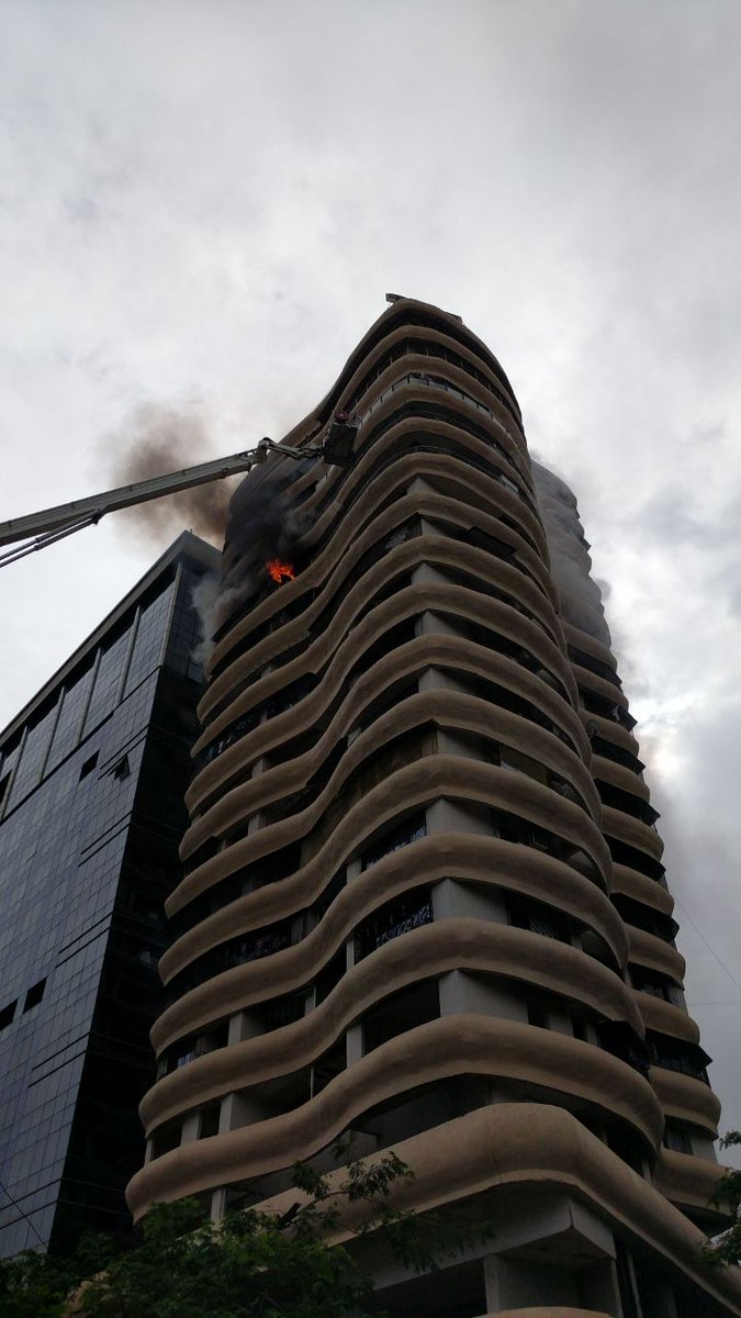 4 residents of Mumbai's Crystal Tower die after fire breaks out on 12th floor Crystal Tower,fire at Crystal Tower,Crystal Tower fire,Crystal Tower near Hindmata Cinema,Hindmata Cinema,Fire breaks at Crystal Tower