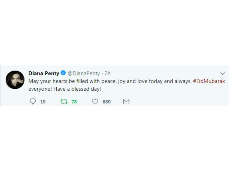 Diana Penty Aamir Khan,Akshay Kumar,Anil Kapoor,Diana Penty,Ali Abbas Zafar,Eid Mubarak,celebs wishes Eid Mubarak,Eid Mubarak wishes,Eid Mubarak 2018
