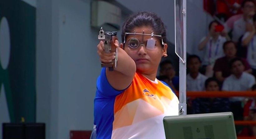 Rahi Sarnobat became the first Indian woman shooter to win an Asian Games Shooter Rahi Sarnobat,Rahi Sarnobat,Rahi Sarnobat wins gold,Rahi Sarnobat wins Asian Games,Asian Games,Asian Games 2018,25m Pistol event