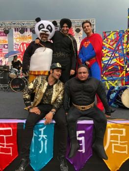 Happy Phirr Bhag Jayegi on the sets