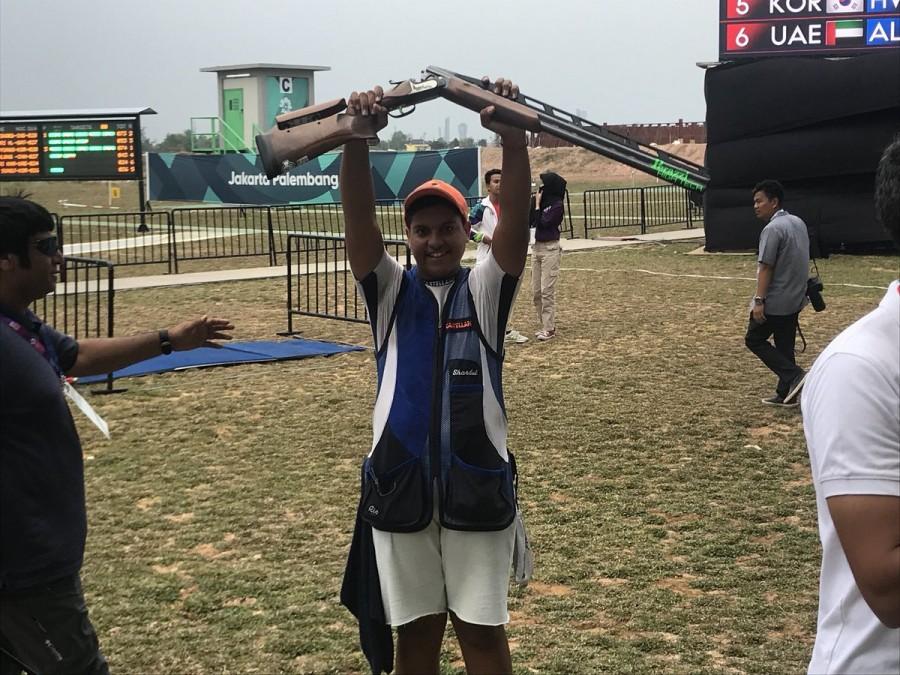 Shardul Vihan, 15, Shoots Silver in Men's double trap Asian games,asian games 2018,Asian Games Day 5,asian games live,Asian Games Live Day 5,asian games updates,Shardul Vihan,shooter Shardul Vihan,Shardul Vihan wins sliver