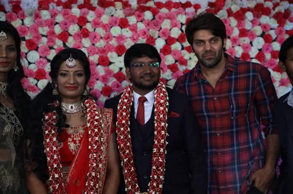 Arya Sivakarthikeyan,Karthi,K Bhagyaraj,Poovai Mani,Poovai Mani wedding reception,Arya