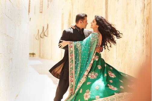 Salman Khan shared a romantic still with Katrina from Bharat
