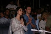 Aayush Sharma and Warina Hussain at Varanasi