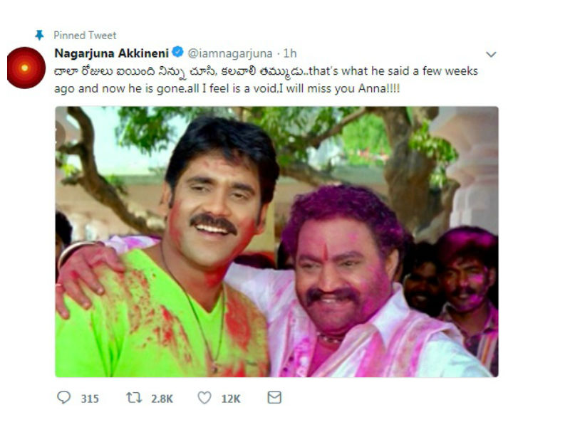Nagarjuna Akkineni Mahesh Babu,Ram Charan,Allu Arjun,Rana Daggubati,RIP Harikrishna,Harikrishna,Harikrishna dead,Nandamuri Harikrishna,Harikrishna dead in road accident,JR NTR