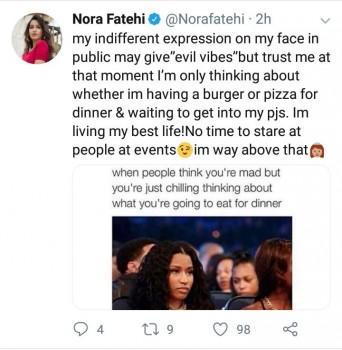 Nora Fatehi accused of giving 'evil eyes', here's her befitting reply