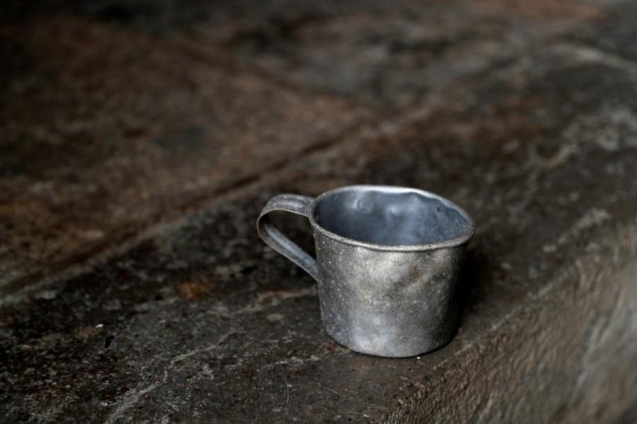 A mug used by the prisoners Portugal,Portugal jail,Portugal jail turns museum,Portugal jail as museum,notorious prison,notorious prison as museum
