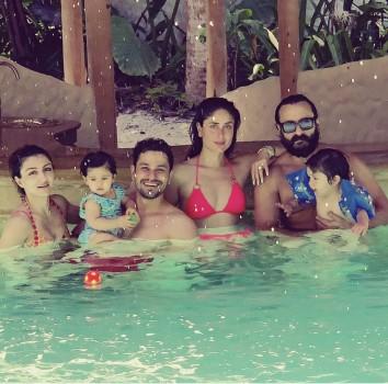 Kareena Kapoor, Saif Ali Khan, Taimur, Soha, Kunal, Inaaya