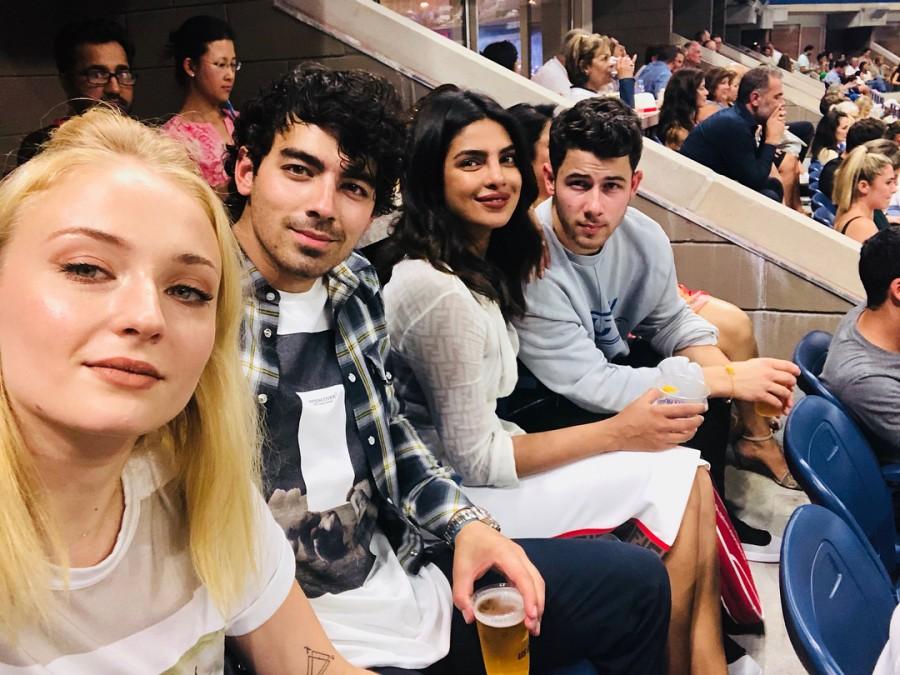 Priyanka-Nick's famjam at US Open Priyanka Chopra and Nick Jonas,Nick Jonas and Priyanka Chopra,Nick Jonas,Priyanka Chopra,US Open,Serena Williams,Karolína Pliskova