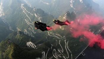 Red bull aces wingsuit racing,wingsuit,Nurburgring Nordschleife,adrenaline rush,daring things to do,dangerous activities,fear factor,fighter pilots