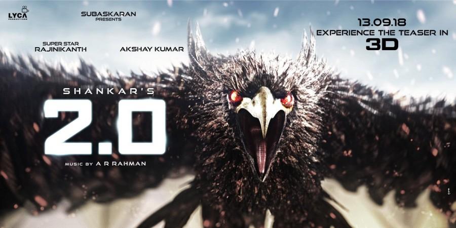 2.0 teaser poster Rajinikanth,Akshay Kumar,2.0 teaser,2.0,2.0 teaser release,rajinikanth 2.0 teaser,2.0 teaser release date,2.0 teaser pics,2.0 teaser images,2.0 teaser stills,2.0 teaser pictures,2.0 teaser photos