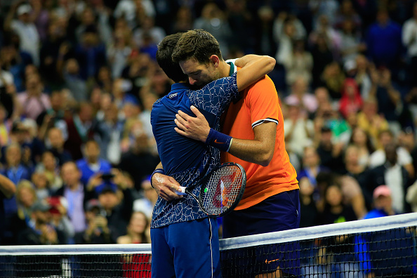 Novak Djokovic of Serbia is congratulated on his win by Juan Martin del Potro of Argentina Novak Djokovic beats Juan Martin del Potro,Novak Djokovic,Juan Martin del Potro,Djokovic wins third US Open men's singles title,Djokovic wins third US Open title,Novak Djokovic pics,Novak Djokovic images,Novak Djokovic stills,Novak Djokovic pictures