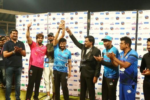 Ganesh's Wodeyar Chargers wins Kannada Chalanachitra Cup