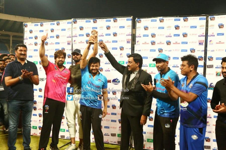 Ganesh's Wodeyar Chargers wins Kannada Chalanachitra Cup Kcc 2,kannada chalanachitra cup 2,sudeep,Puneeth Rajkumar,Shivaraj Kumar,yash,upendra,Ganesh,Wodeyar Chargers,Rashtrakuta Panthers