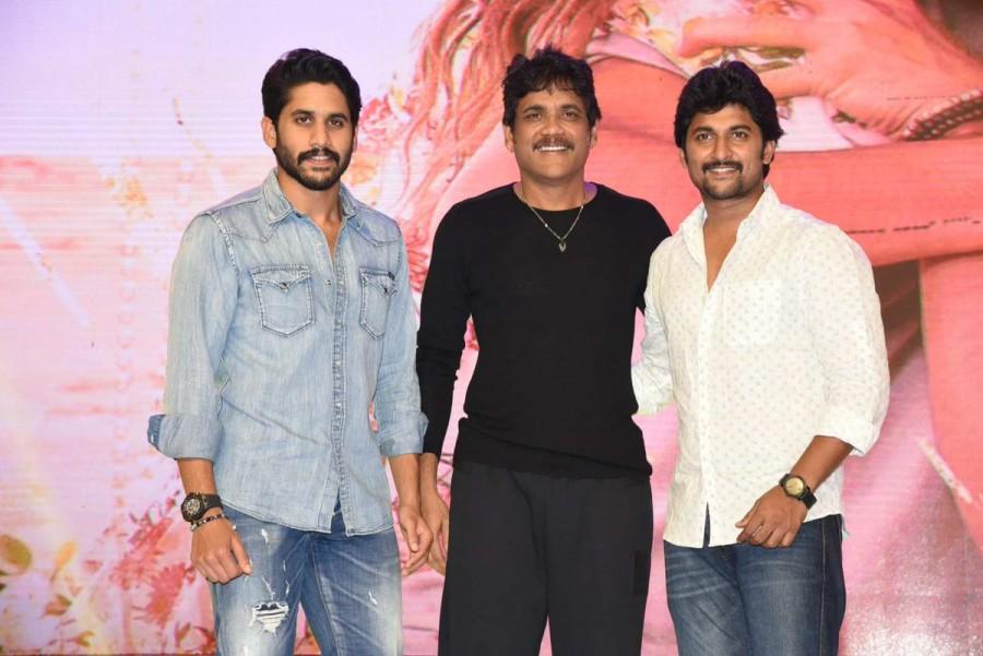 Naga Chaitanya, Nagarjuna, Nani Nagarjuna,Nani,Naga Chaitanya,Anu Emmanuel,Ramya Krishnan,Shailaja Reddy Alludu,Shailaja Reddy Alludu pre-release event,Shailaja Reddy Alludu review,Shailaja Reddy Alludu movie review,Shailaja Reddy Alludu pics,Shailaja Reddy Alludu images,Shailaja Reddy