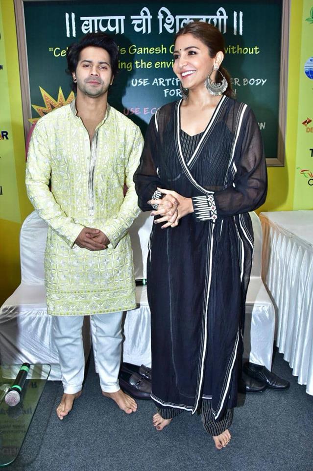 Anushka Sharma and Varun Dhawan Anushka Sharma and Varun Dhawan,Anushka Sharma,Varun Dhawan,Sui Dhaaga,Sui Dhaaga promotion,Sui Dhaaga movie promotion,Sui Dhaaga promotion pics,Sui Dhaaga promotion images,Sui Dhaaga promotion stills