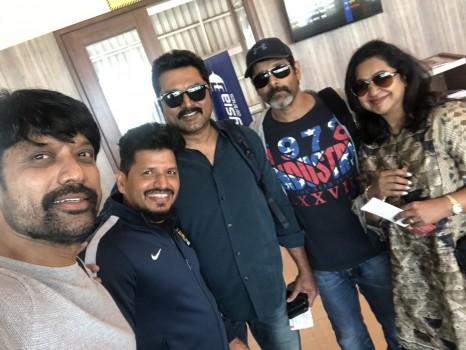 Radikaa Sarathkumar, SJ Surya, Vikram and R Sarathkumar