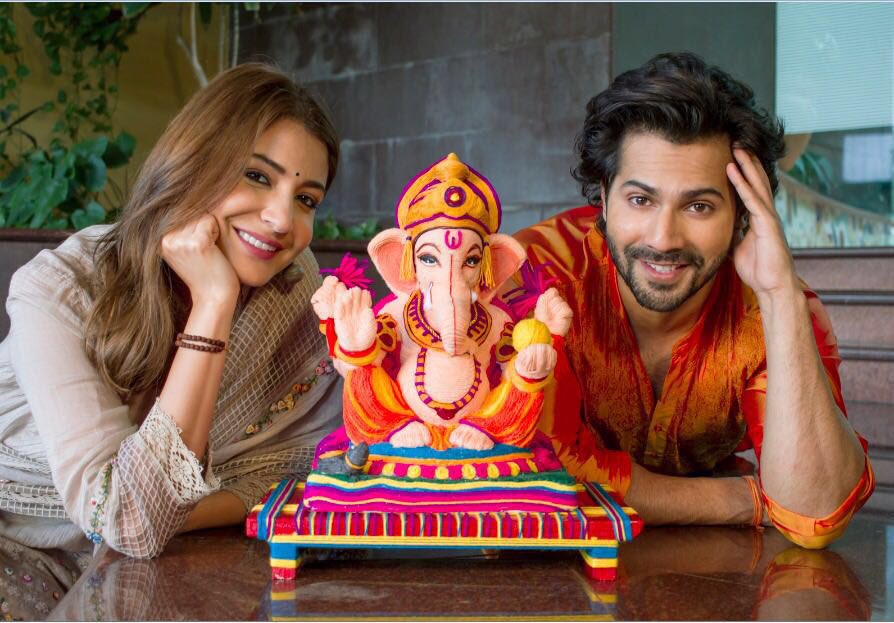 Varun Dhawan and Anushka Sharma Madhuri Dixit,Sonam Kapoor,Sushmita Sen,Varun Dhawan,Anushka Sharma,Ganesh Chaturthi 2018,Ganesh Chaturthi celebration,Celeb celebrate Ganesh Chaturthi,Ganesh Chaturthi celebration pics,Ganesh Chaturthi celebration images,Ganesh Chaturthi celebration stil