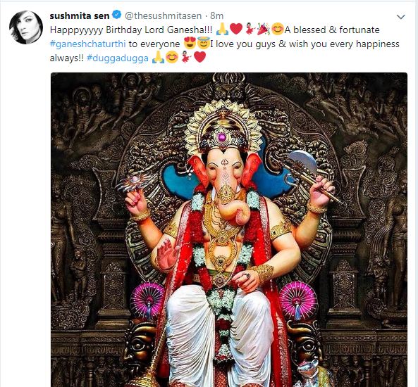 Sushmita Sen Madhuri Dixit,Sonam Kapoor,Sushmita Sen,Varun Dhawan,Anushka Sharma,Ganesh Chaturthi 2018,Ganesh Chaturthi celebration,Celeb celebrate Ganesh Chaturthi,Ganesh Chaturthi celebration pics,Ganesh Chaturthi celebration images,Ganesh Chaturthi celebration stil
