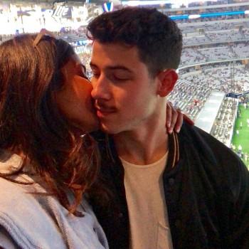 Priyanka Chopra kisses fiance Nick Jonas