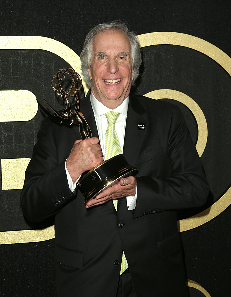 Henry Winkler accepts the Outstanding Supporting Actor in a Comedy Series award for 'Barry' 70th Emmy awards 2018,Emmy awards 2018,Henry Winkler,Henry Winkler wins Emmy award,Barry,actor Henry Winkler,Henry Winkler pics,Henry Winkler images,Henry Winkler stills,Henry Winkler pictures