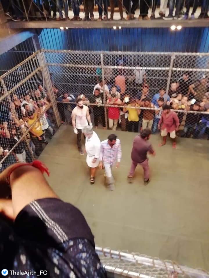 Thala Ajith's fight moments leaked and goes viral Viswasam shooting spot,Viswasam shooting,Viswasam on the sets,Thala Ajith,Thala Ajith Viswasam,Ajith Viswasam,Ajith fight,Ajith fight leaked,Thala Ajith fight
