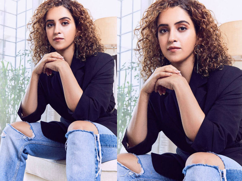 Sanya in casual with ripped Sanya Malhotra,dangal actress Sanya Malhotra,Sanya Malhotra fashion,Sanya Malhotra Pataakha,Sanya Malhotra pics,Sanya Malhotra images,Sanya Malhotra stills,Sanya Malhotra pictures,Sanya Malhotra photos