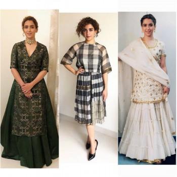 Dangal actress Sanya Malhotra's fashion is a perfect epitome of a thousand 'Pataakha'