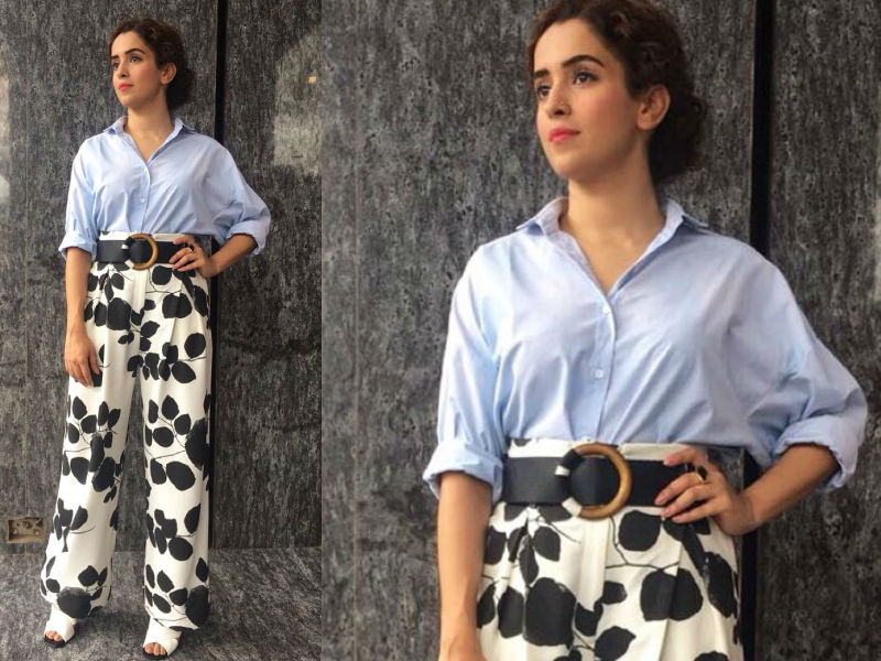 Sanya in denim shirt Sanya Malhotra,dangal actress Sanya Malhotra,Sanya Malhotra fashion,Sanya Malhotra Pataakha,Sanya Malhotra pics,Sanya Malhotra images,Sanya Malhotra stills,Sanya Malhotra pictures,Sanya Malhotra photos